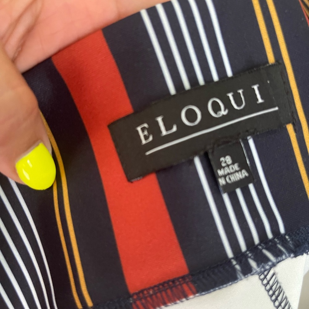 Striped Neoprene Skirt - Picture 6 of 8